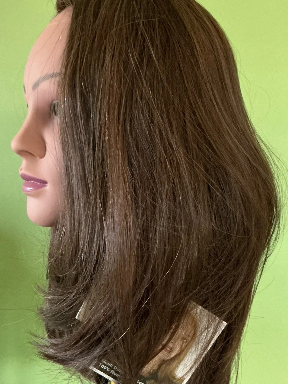 NIB Yaffa Multi Directional Long Human Hair Wig